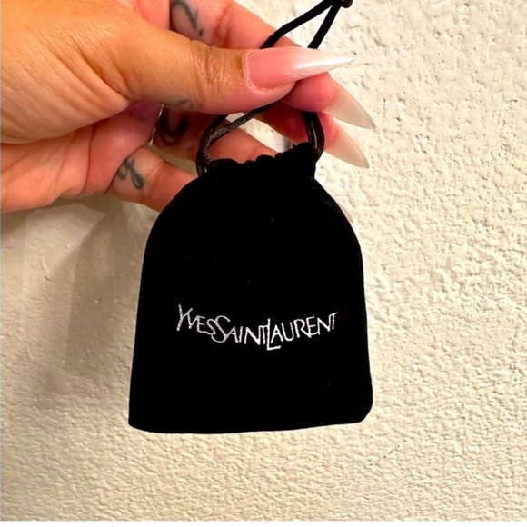Yves Saint Laurent Black Velvet Pouch - Picture 2 of 6